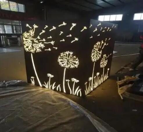 皋兰耐候钢灯箱